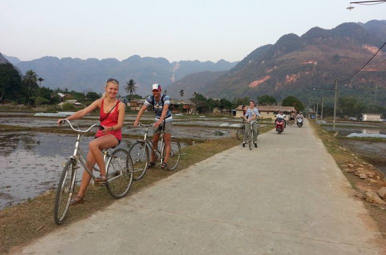 Biking in Mai Chau