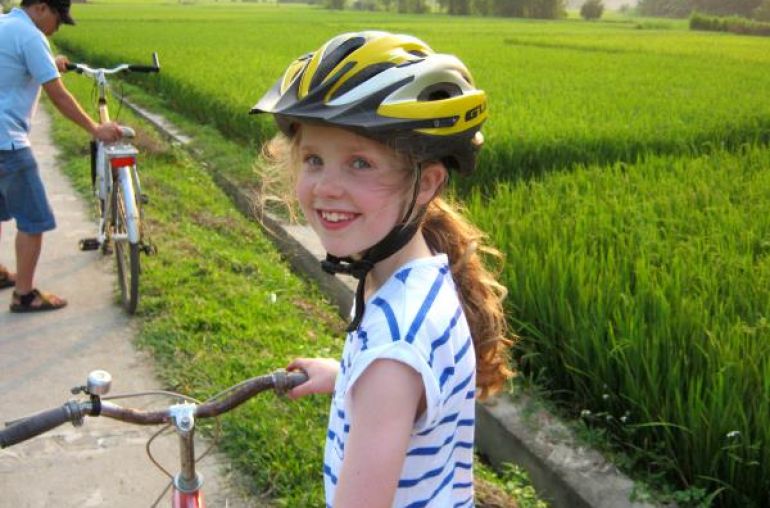 Children cycling
