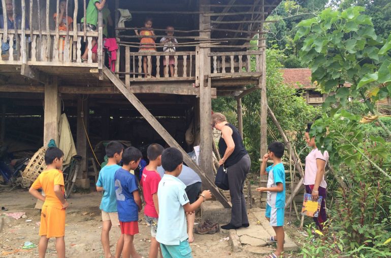 Talking with local