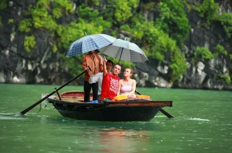 Bamboo boat trip