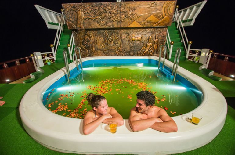 Pool on boat