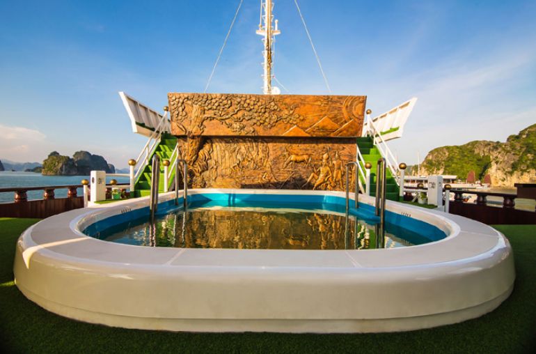 Pool on boat